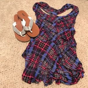 Free People Flowy Open Back Top